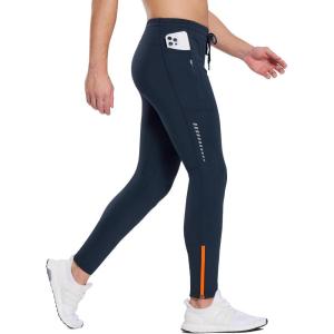 imagebaleaf Mens Thermal Running Tights Fleece Compression Leggings Winter Pants Zipper Pockets Cycling Gear Cold WeatherNavy