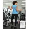 imageBALEAF Womens Sleeveless Workout Tank Tops Stretch Soft Top Yoga Athletic Running Breathable Lightweight Tennis Shirts GymEthereal Blue