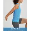 imageBALEAF Womens Sleeveless Workout Tank Tops Stretch Soft Top Yoga Athletic Running Breathable Lightweight Tennis Shirts GymEthereal Blue