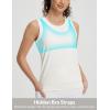 imageBALEAF Womens Sleeveless Workout Tank Tops Stretch Soft Top Yoga Athletic Running Breathable Lightweight Tennis Shirts GymStar White