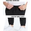 imagebaleaf Mens 27 Cotton Sweatpants Sports Running Hiking Joggers Pants Lightweight Lounge Pocketed Pajamas 78 LengthAblack