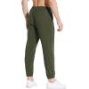 imagebaleaf Mens 27 Cotton Sweatpants Sports Running Hiking Joggers Pants Lightweight Lounge Pocketed Pajamas 78 LengthAgreen
