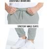 imagebaleaf Mens 27 Cotton Sweatpants Sports Running Hiking Joggers Pants Lightweight Lounge Pocketed Pajamas 78 LengthAgrey