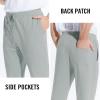 imagebaleaf Mens 27 Cotton Sweatpants Sports Running Hiking Joggers Pants Lightweight Lounge Pocketed Pajamas 78 LengthAgrey