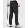 imagebaleaf Mens 30 Fleece Lined Golf Pants Warm Winter Stretchy Casual Business Travel 3 PocketsBlack