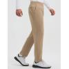 imagebaleaf Mens 30 Fleece Lined Golf Pants Warm Winter Stretchy Casual Business Travel 3 PocketsBrown