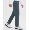 imagebaleaf Mens 30 Fleece Lined Golf Pants Warm Winter Stretchy Casual Business Travel 3 PocketsDark Gray