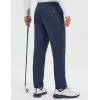 imagebaleaf Mens 30 Fleece Lined Golf Pants Warm Winter Stretchy Casual Business Travel 3 PocketsNavy Blue