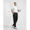 imagebaleaf Mens 30 Golf Pants with 5 Pockets Stretch Lightweight Dress Casual Slacks for Work TravelBlack