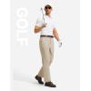 imagebaleaf Mens 30 Golf Pants with 5 Pockets Stretch Lightweight Dress Casual Slacks for Work TravelKhaki
