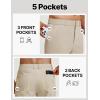 imagebaleaf Mens 30 Golf Pants with 5 Pockets Stretch Lightweight Dress Casual Slacks for Work TravelKhaki