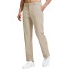 imagebaleaf Mens 30 Golf Pants with 5 Pockets Stretch Lightweight Dress Casual Slacks for Work TravelKhaki