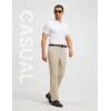 imagebaleaf Mens 30 Golf Pants with 5 Pockets Stretch Lightweight Dress Casual Slacks for Work TravelKhaki