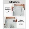 imagebaleaf Mens 30 Golf Pants with 5 Pockets Stretch Lightweight Dress Casual Slacks for Work TravelLight Gray