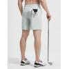 imagebaleaf Mens Classic Fit Golf Shorts 7 Inch with 5 Pockets Stretch Lightweight Work Casual Athletic Short Zipper Fly FrontLight Gray