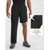 imagebaleaf Mens Convertible Hiking Pants Ripstop Lightweight Quick Dry Water Resistant Cargo Pants Zip Off Fishing OutdoorBlack