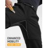imagebaleaf Mens Convertible Hiking Pants Ripstop Lightweight Quick Dry Water Resistant Cargo Pants Zip Off Fishing OutdoorBlack