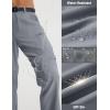 imagebaleaf Mens Convertible Hiking Pants Ripstop Lightweight Quick Dry Water Resistant Cargo Pants Zip Off Fishing OutdoorDark Gray