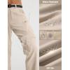 imagebaleaf Mens Convertible Hiking Pants Ripstop Lightweight Quick Dry Water Resistant Cargo Pants Zip Off Fishing OutdoorKhaki