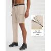imagebaleaf Mens Convertible Hiking Pants Ripstop Lightweight Quick Dry Water Resistant Cargo Pants Zip Off Fishing OutdoorKhaki