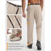 imagebaleaf Mens Convertible Hiking Pants Ripstop Lightweight Quick Dry Water Resistant Cargo Pants Zip Off Fishing OutdoorKhaki