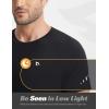 imagebaleaf Mens Cooling Workout Shirts Short Sleeve Athletic TShirts Sun Protection Quick Dry Moisture Wicking Running BeachBlack