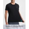 imagebaleaf Mens Cooling Workout Shirts Short Sleeve Athletic TShirts Sun Protection Quick Dry Moisture Wicking Running BeachBlack