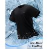 imagebaleaf Mens Cooling Workout Shirts Short Sleeve Athletic TShirts Sun Protection Quick Dry Moisture Wicking Running BeachBlack