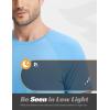 imagebaleaf Mens Cooling Workout Shirts Short Sleeve Athletic TShirts Sun Protection Quick Dry Moisture Wicking Running BeachBlue