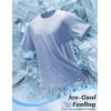 imagebaleaf Mens Cooling Workout Shirts Short Sleeve Athletic TShirts Sun Protection Quick Dry Moisture Wicking Running BeachLight Blue