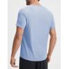 imagebaleaf Mens Cooling Workout Shirts Short Sleeve Athletic TShirts Sun Protection Quick Dry Moisture Wicking Running BeachLight Blue