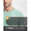 imagebaleaf Mens Cooling Workout Shirts Short Sleeve Athletic TShirts Sun Protection Quick Dry Moisture Wicking Running BeachLight Green