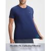 imagebaleaf Mens Cooling Workout Shirts Short Sleeve Athletic TShirts Sun Protection Quick Dry Moisture Wicking Running BeachNavy Blue