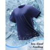 imagebaleaf Mens Cooling Workout Shirts Short Sleeve Athletic TShirts Sun Protection Quick Dry Moisture Wicking Running BeachNavy Blue