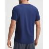 imagebaleaf Mens Cooling Workout Shirts Short Sleeve Athletic TShirts Sun Protection Quick Dry Moisture Wicking Running BeachNavy Blue