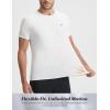 imagebaleaf Mens Cooling Workout Shirts Short Sleeve Athletic TShirts Sun Protection Quick Dry Moisture Wicking Running BeachWhite