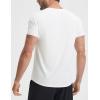 imagebaleaf Mens Cooling Workout Shirts Short Sleeve Athletic TShirts Sun Protection Quick Dry Moisture Wicking Running BeachWhite