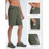 imagebaleaf Mens Hiking Cargo Shorts with 6 Pockets Gear Loops 11 Lightweight Water Resistant Quick Dry Work Travel ShortsArmy Green