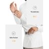 imagebaleaf Mens Long Sleeve Sun Shirts 14 Zip Up UPF 50 Fishing Hiking Lightweight Rash Guard UV Outdoor Running Shirt TeesWhite