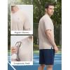imagebaleaf Mens Rash Guard Sun Shirt UV Protection Quick Dry Lightweight UPF 50 Athletic Short Sleeve SPF TShirts Swim SummerLight Brown