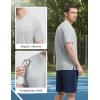 imagebaleaf Mens Rash Guard Sun Shirt UV Protection Quick Dry Lightweight UPF 50 Athletic Short Sleeve SPF TShirts Swim SummerLight Gray
