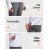 imagebaleaf Mens Sun Hoodie Long Sleeve Fishing Shirts UPF 50 Lightweight SPF UV Hiking Rash Guard with Detachable Hood MaskWhite