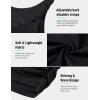imagebaleaf Tankini Tops for Women High Neck Swim Top Adjustable Bathing Suit Swimsuit Top Long Swim Tank TopBlack