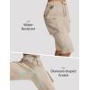 imagebaleaf Womens 15 Long Shorts with 7 Pockets Hiking Bermuda Shorts Knee Length Lightweight Quick Dry Cargo CaprisKhaki