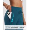 imagebaleaf Womens 25 Petite Pants High Waisted Athletic Pant with Zipper Pockets Travel Golf Work CasualBlue