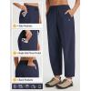 imagebaleaf Womens Barrel Hiking Ankle Pants Water Resistant UPF 50 Travel Baggy Ripstop Trousers with 5 Pockets Casual SlacksNavy Blue