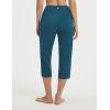 imagebaleaf Womens Capri Pants High Waisted Straight Leg Yoga Capris Leggings with Pockets Crop Workout 21 Summer PantsBlue