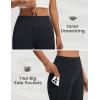 imagebaleaf Womens Capri Pants with Pockets Straight Leg Yoga Capri Leggings 17 MidCalf Capris WorkoutBlack