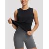 imagebaleaf Womens Cooling Workout Tank Tops Quick Dry Loose Fit Athletic Tops Sleeveless Shirts UPF50 Lightweight Running GymBlack