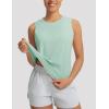 imagebaleaf Womens Cooling Workout Tank Tops Quick Dry Loose Fit Athletic Tops Sleeveless Shirts UPF50 Lightweight Running GymLight Green